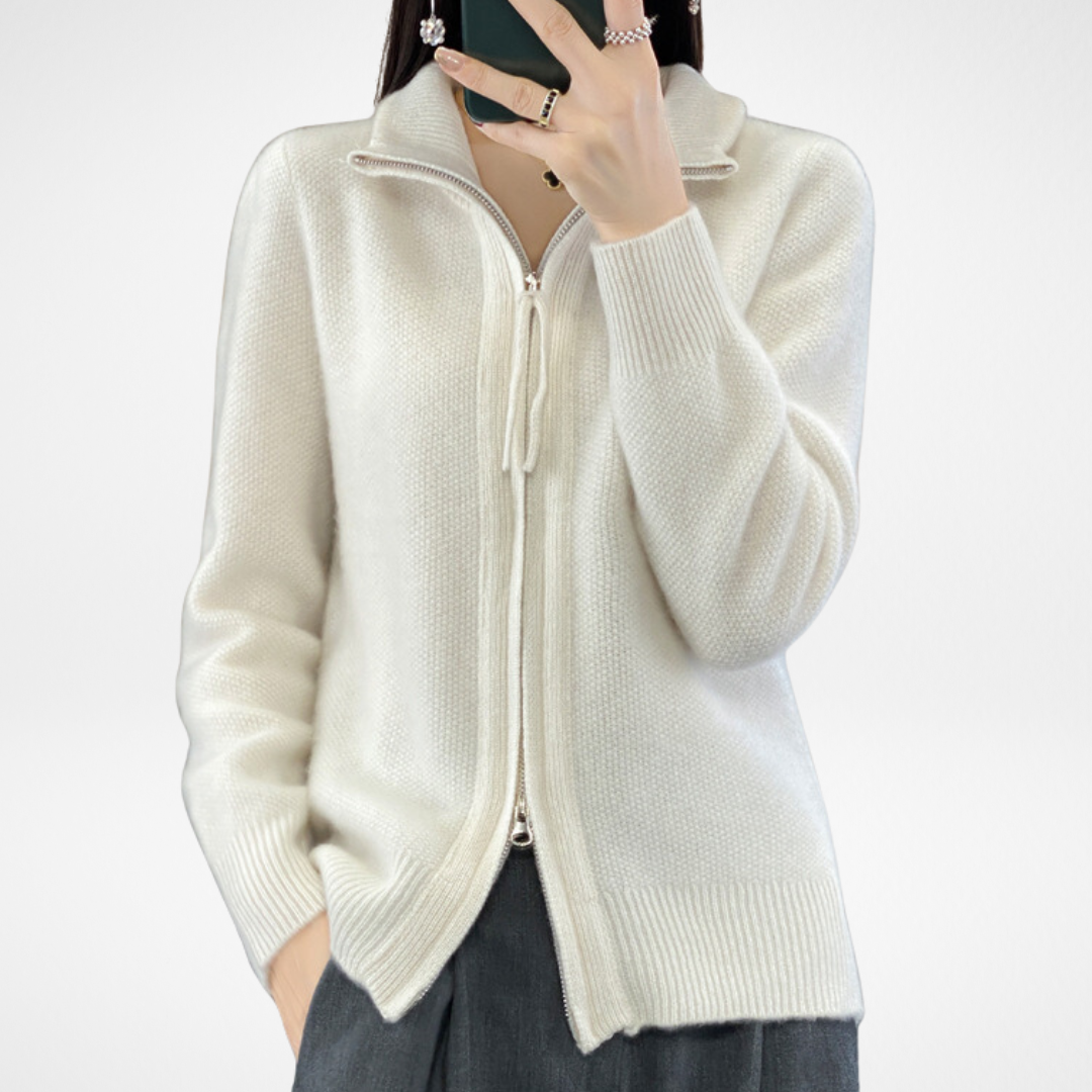 ELYRA™ | Strickjacke mit Reißverschluss