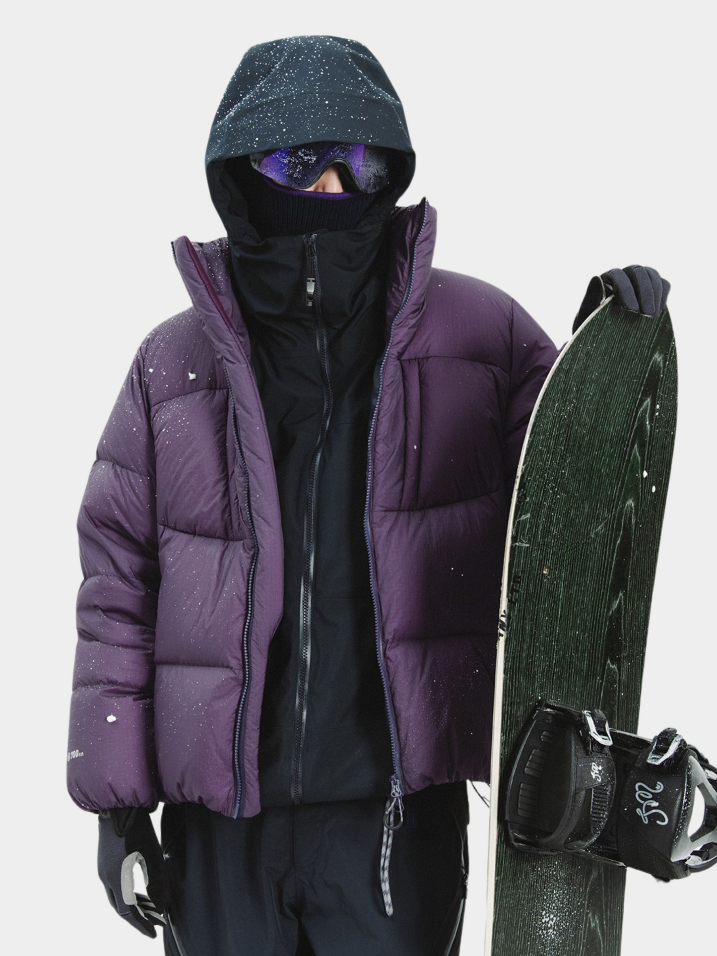 CougarStep - 95% weiße Gänsedaunen Jacke mit dreifacher Schutzfunktion und Stehkragen