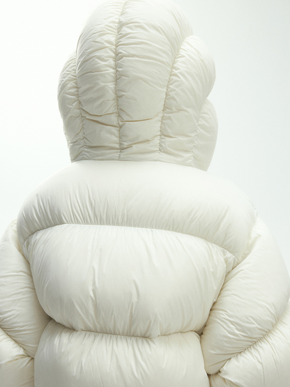 RavenScope - Damen 90% weiße Entendaunen Pufferjacke mit Kapuze