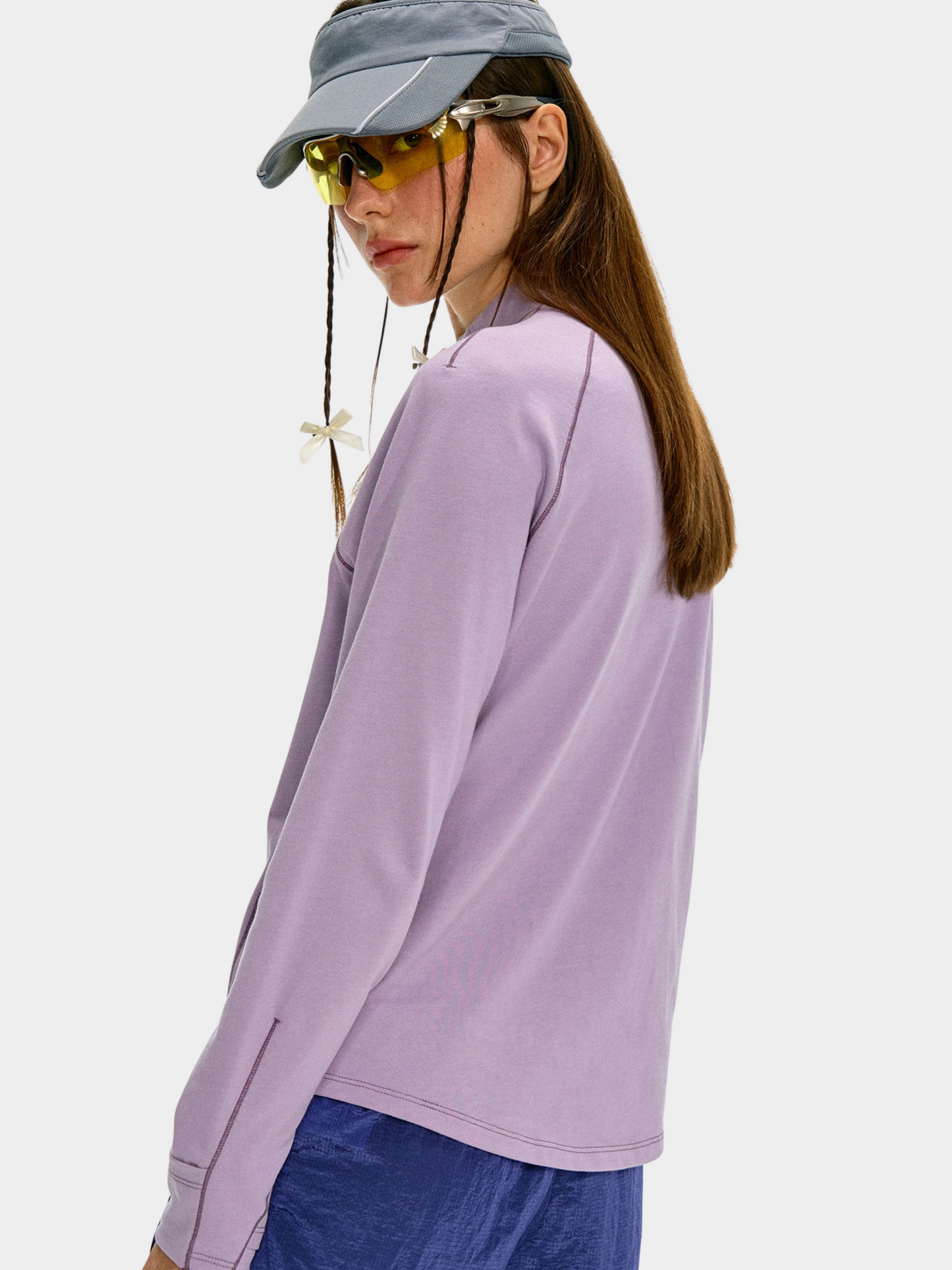 Caveflare - Damen UPF50+ Stehkragen Langarm Sweatshirt