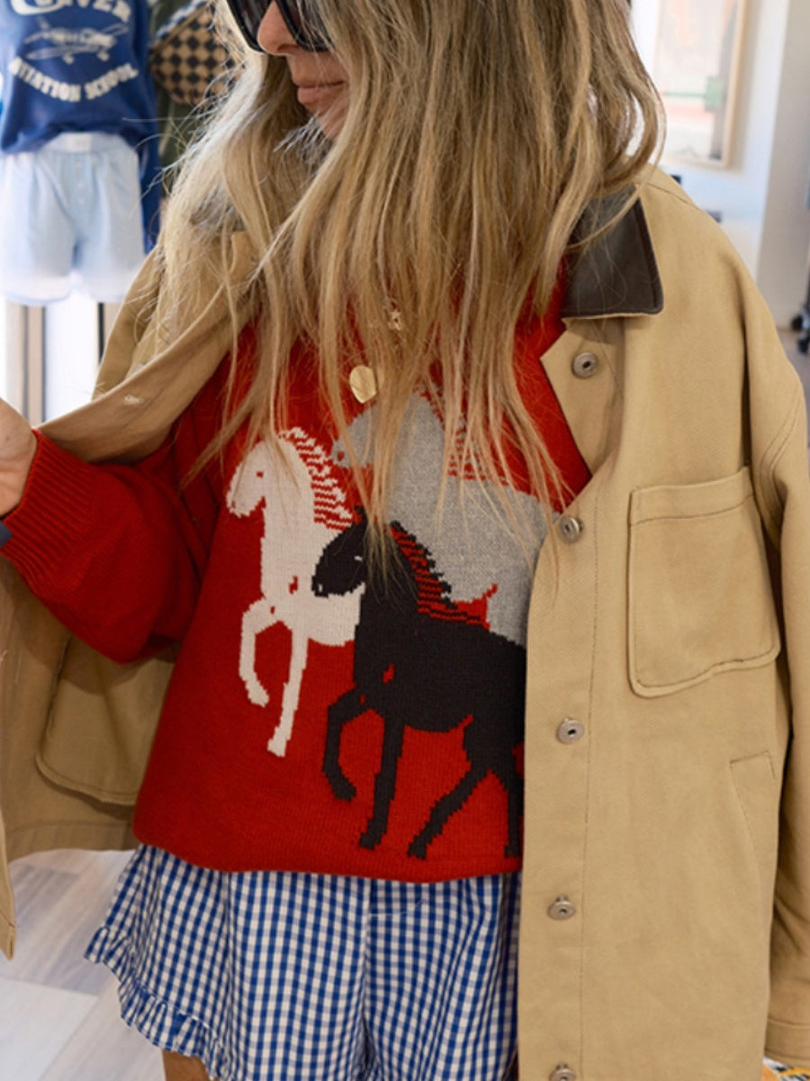 Kettenglied Ma Tuan Strickpullover