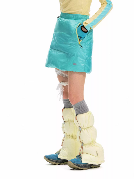 Dustbreeze - Wasserabweisende 800FP Weiße Entendaunen Thermo-Beinwärmer