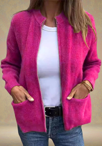 Noémie™ - ELEGANTER CARDIGAN MIT REISSVERSCHLUSSDETAIL