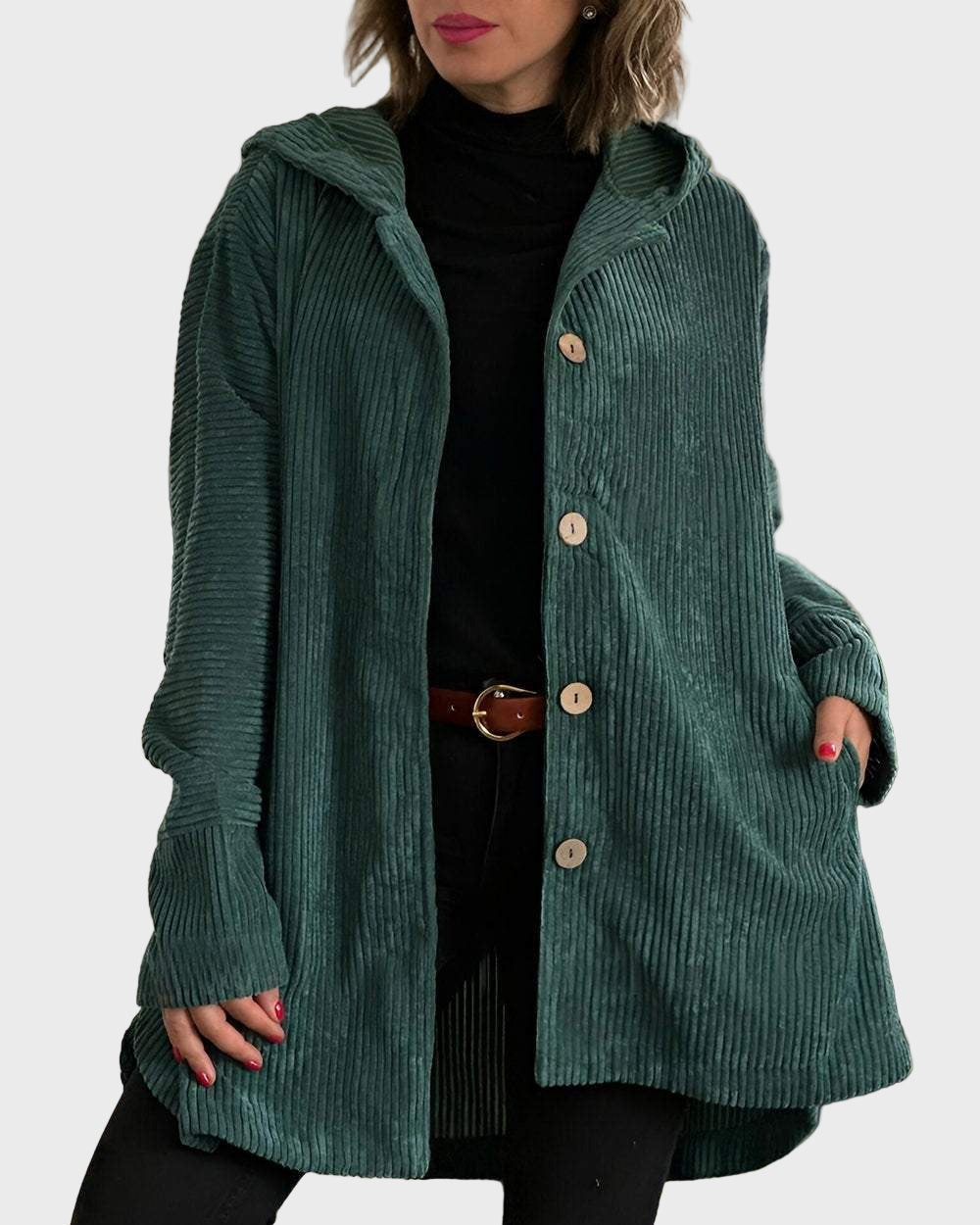 Alice - Cord-Jacke mit Kapuze