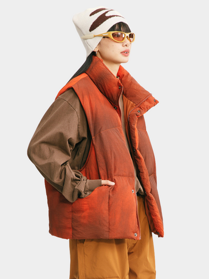 BluffTop - Unisex 90% Weiße Entendaunen Handgefärbte Wasserfeste Daunenweste