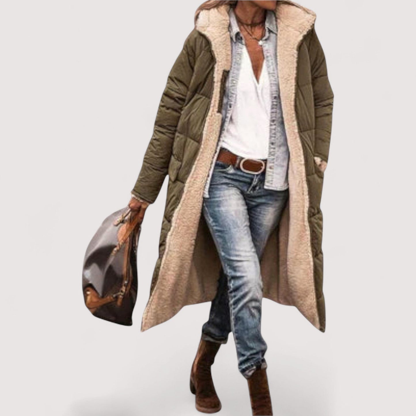 Kora™ | Kuscheliger Fell-Futter Mantel