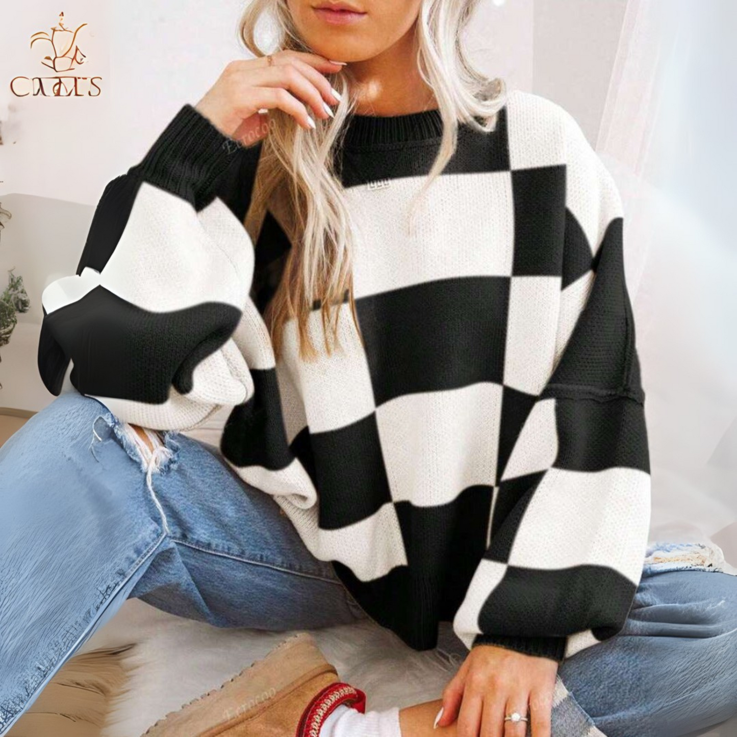 PINEDA™ – Lässiger Langarmpullover mit weiter Passform