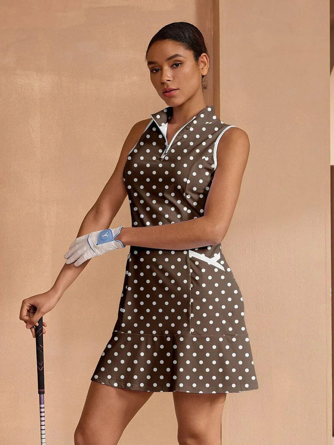 Hyper-prep Ruffle 35,5 Zoll Kleid für Golf, Pickleball & Tennis