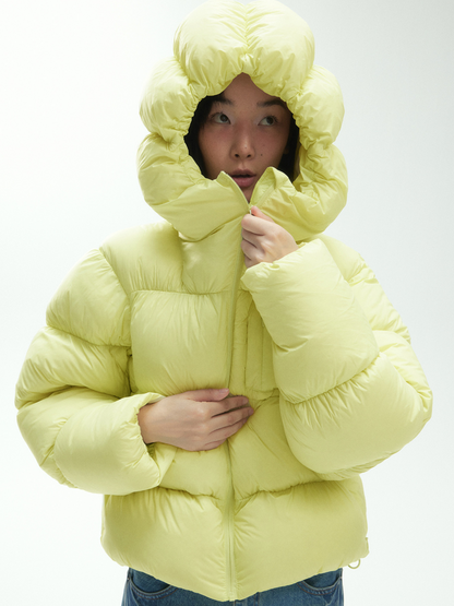 RavenScope - Damen 90% weiße Entendaunen Pufferjacke mit Kapuze