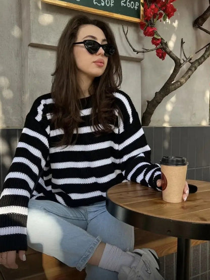 Liber Autumn Damen unifarben Pullover mit langen Ärmeln