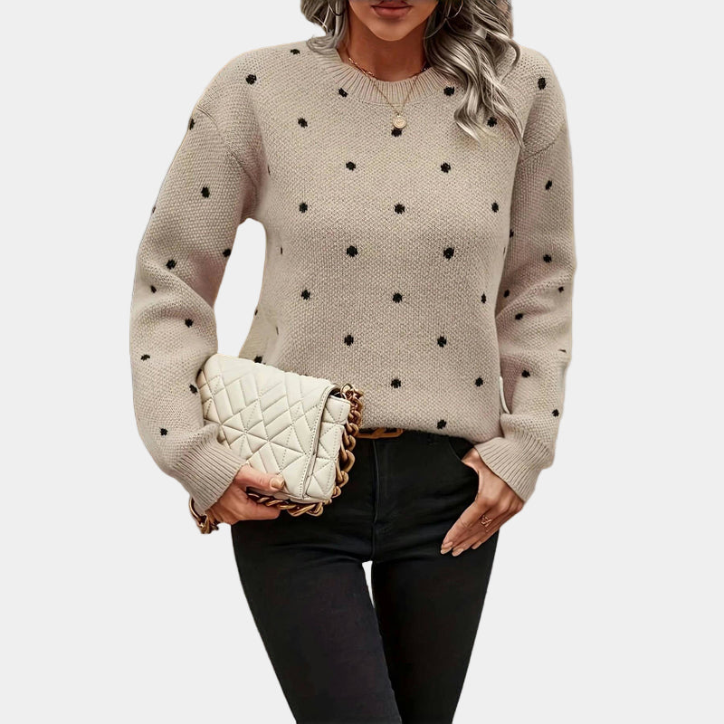 Lomari |  Polka Dot Knitted Sweater
