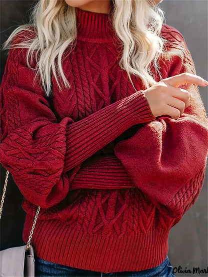 Linnea™ | Eleganter Pullover mit Zopfmuster