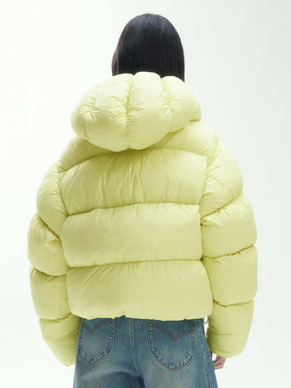 RavenScope - Damen 90% weiße Entendaunen Pufferjacke mit Kapuze