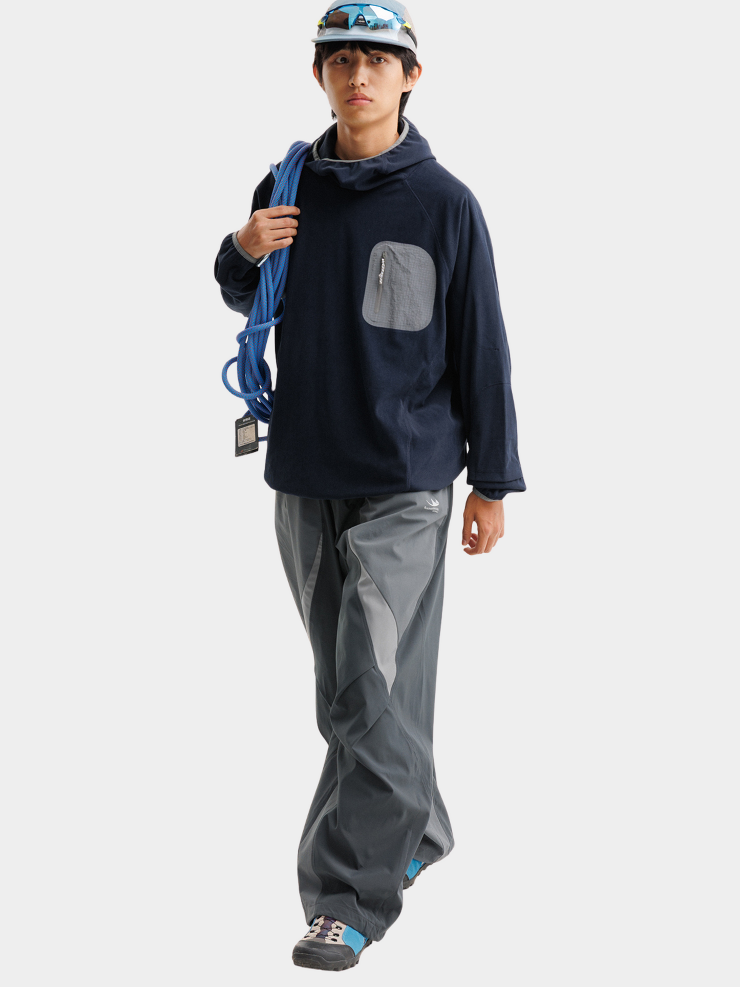 Crag - Unisex Feuchtigkeitsableitender Hoher Kragen Hoodie Basisschicht