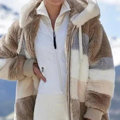 Andrea | Winterjacke mit Kapuze und Reißverschluss