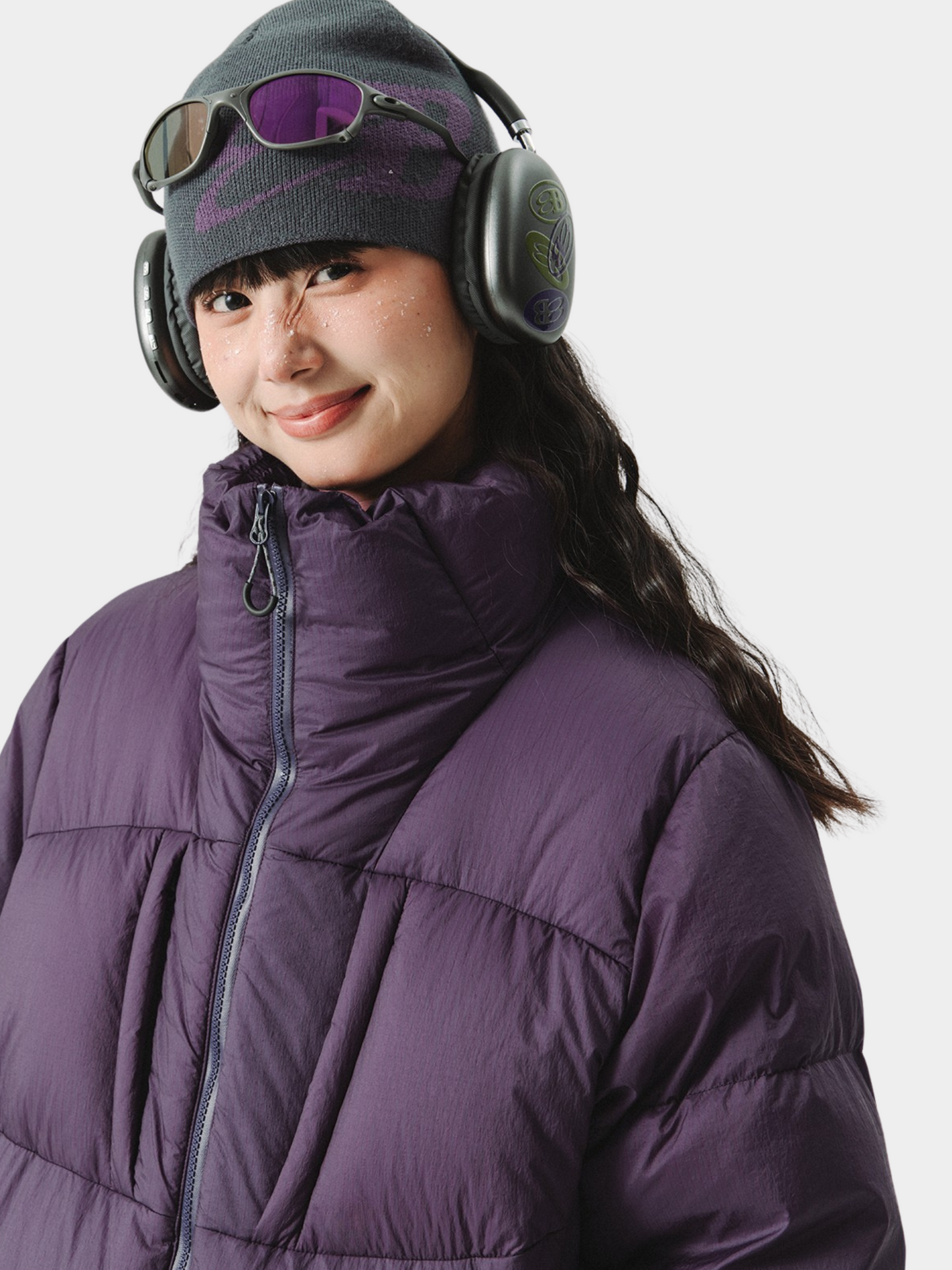 CougarStep - 95% weiße Gänsedaunen Jacke mit dreifacher Schutzfunktion und Stehkragen