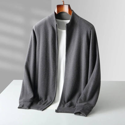 Corvino Kaschmir-Zip-Cardigan