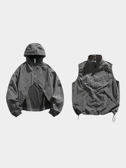 CanyonPath - Unisex Wasserdichte Abnehmbare Weste Jacke