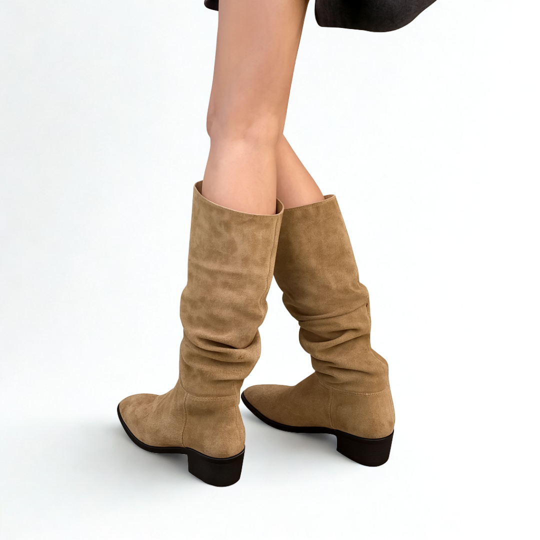 ELYRA™ | Wildleder Knielange Stiefel