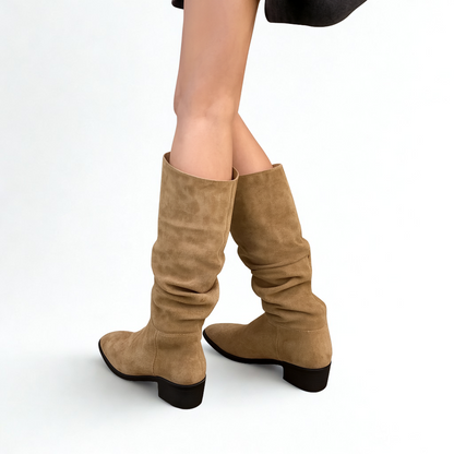 ELYRA™ | Wildleder Knielange Stiefel