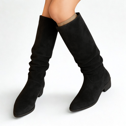 ELYRA™ | Wildleder Knielange Stiefel