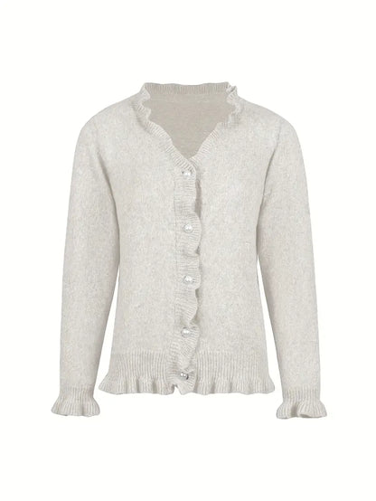 Hanifa - Elegante Strickjacke mit Knöpfen