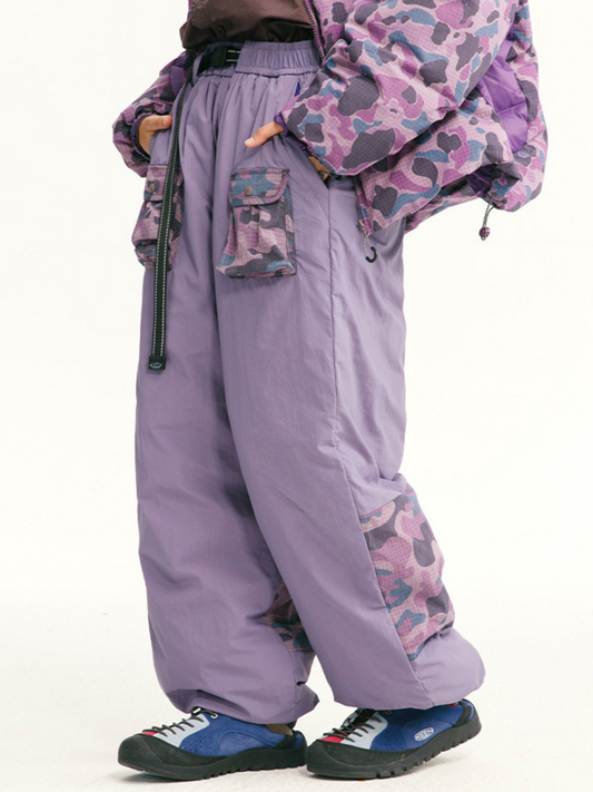 EaglePeak - Unisex 90% Entenfedern Utility Schneehosen mit Zugsaum