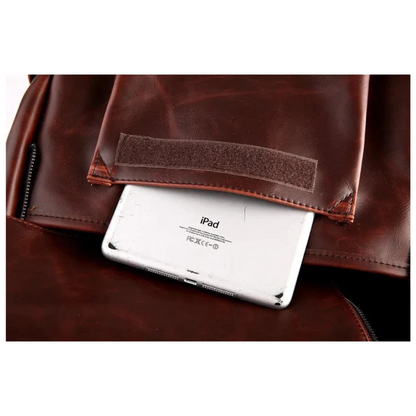 Handgefertigter Leder-Rucksack für Herren