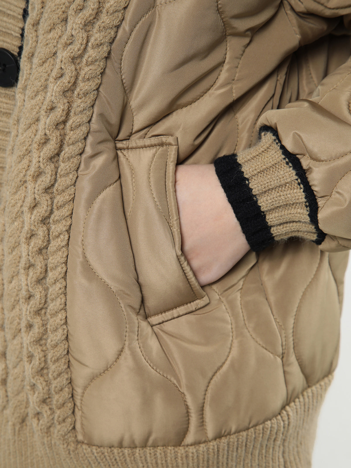 Geflochtene Kiloš Oversize Strickjacke