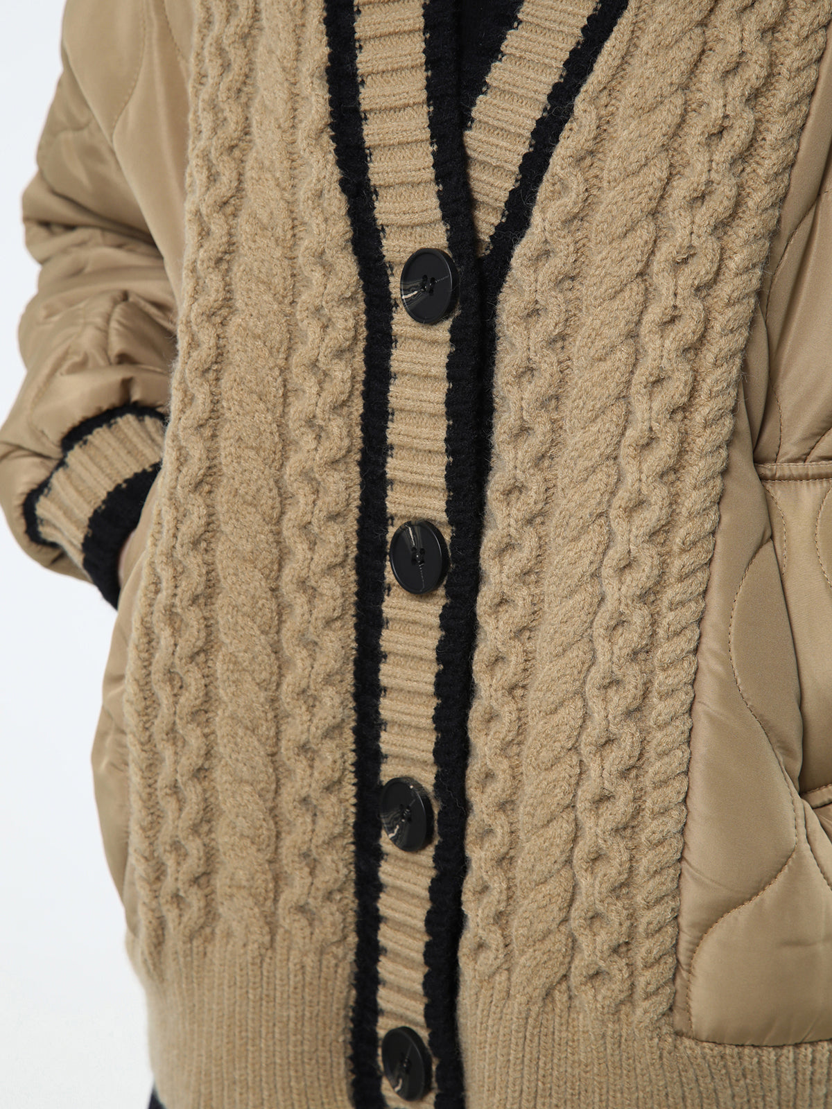 Geflochtene Kiloš Oversize Strickjacke