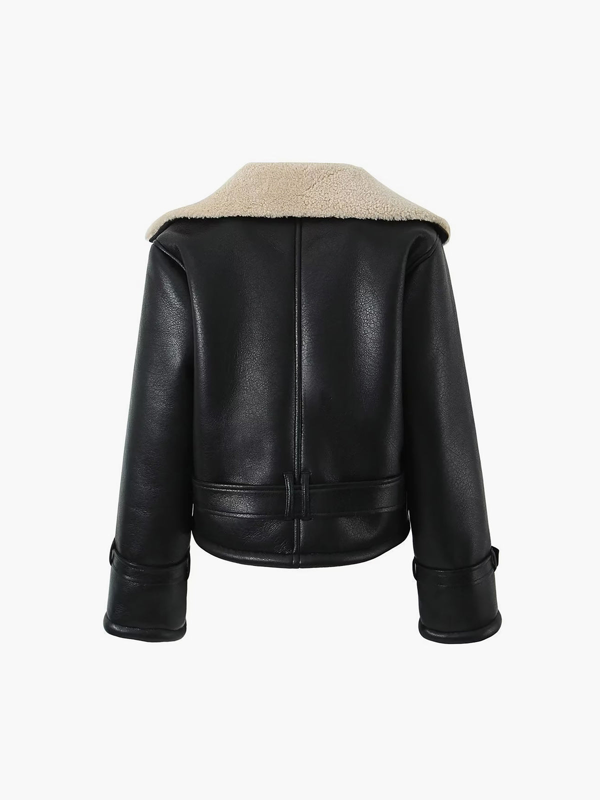 Zu Gesegnet Sherpa Futter Schafleder Fliegerjacke