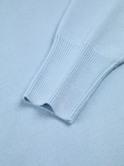 Wolkenloser Himmel Rollkragen Oversized Pullover