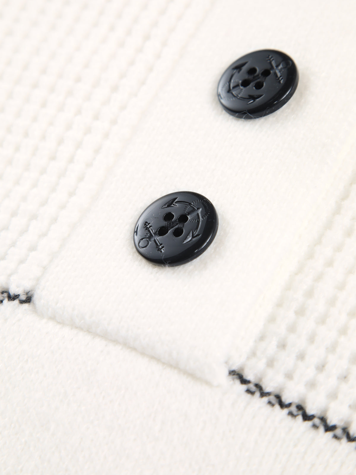 Offener Kragen Knopf-Oben Pullover