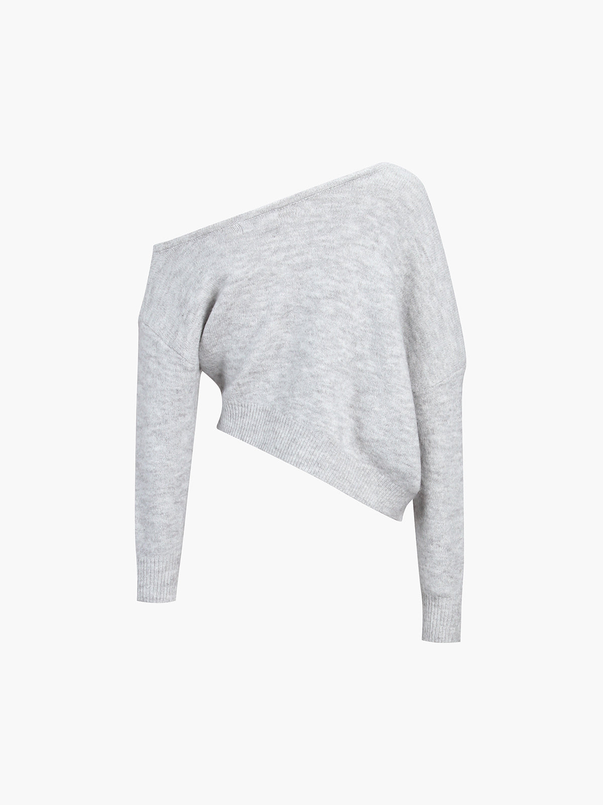 Ein Schulter Asymmetrischer Pullover