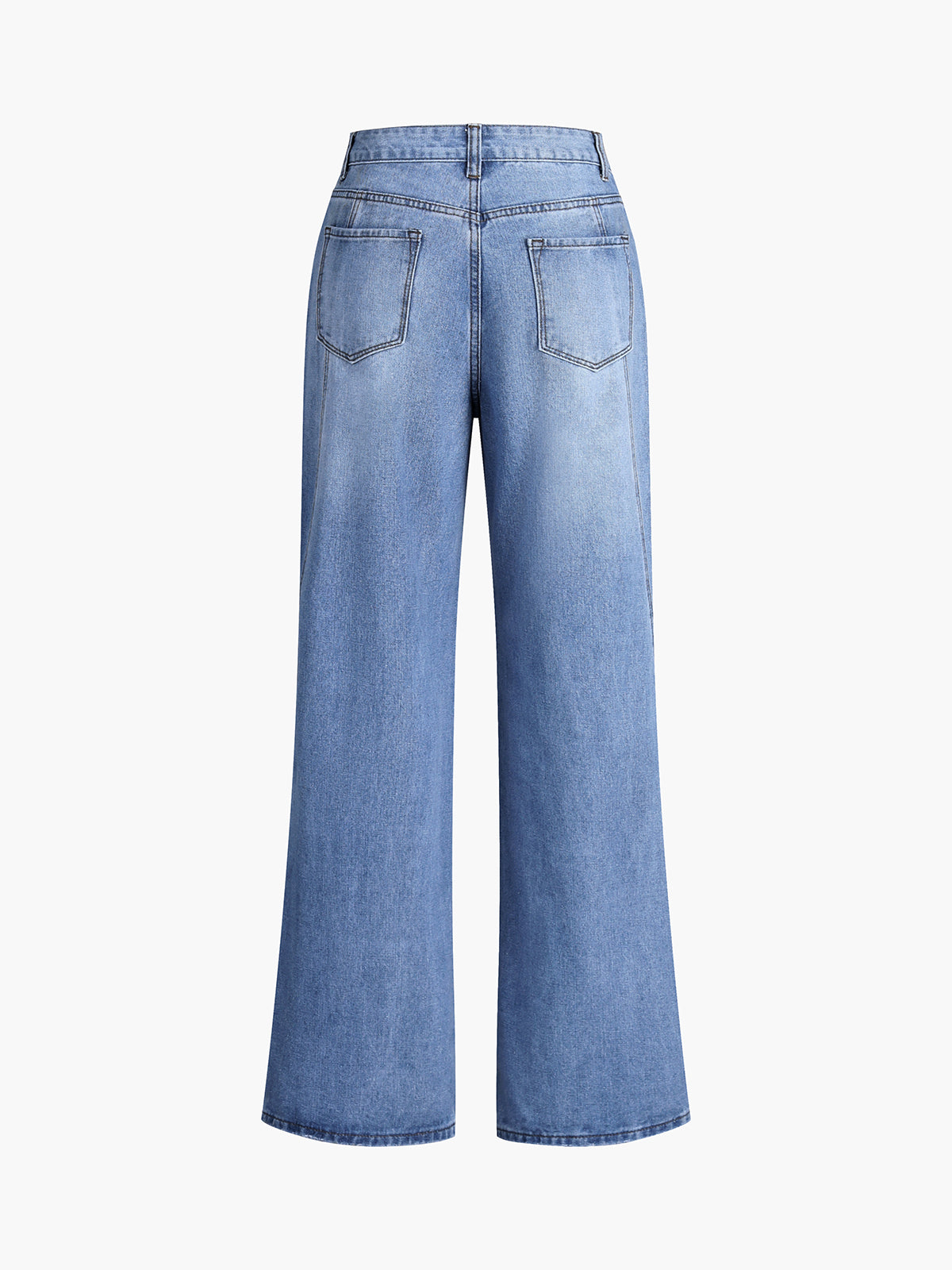 Vintage Denim Gerade Bein Hose