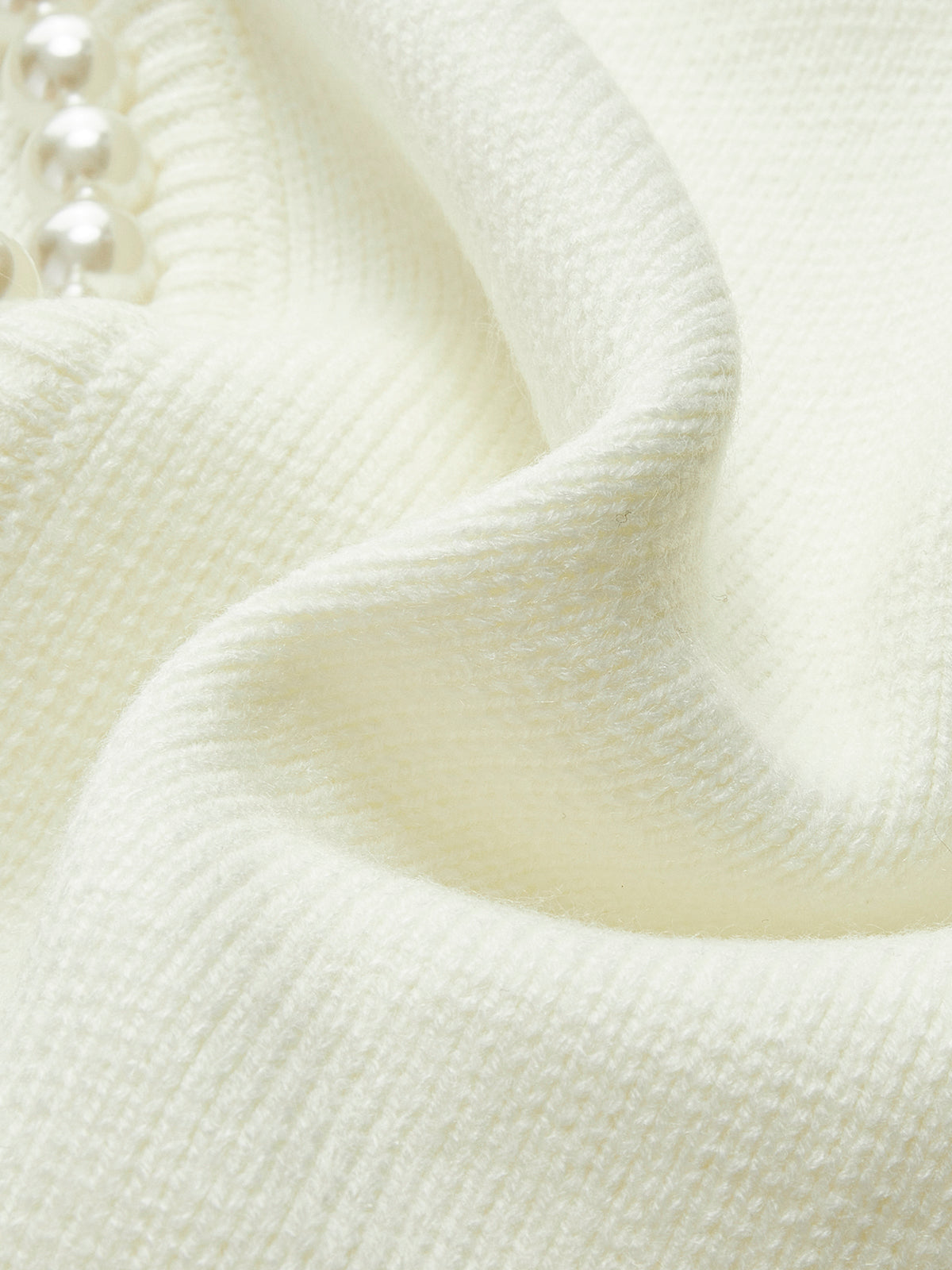 Cardigan mit Perlenbesatz