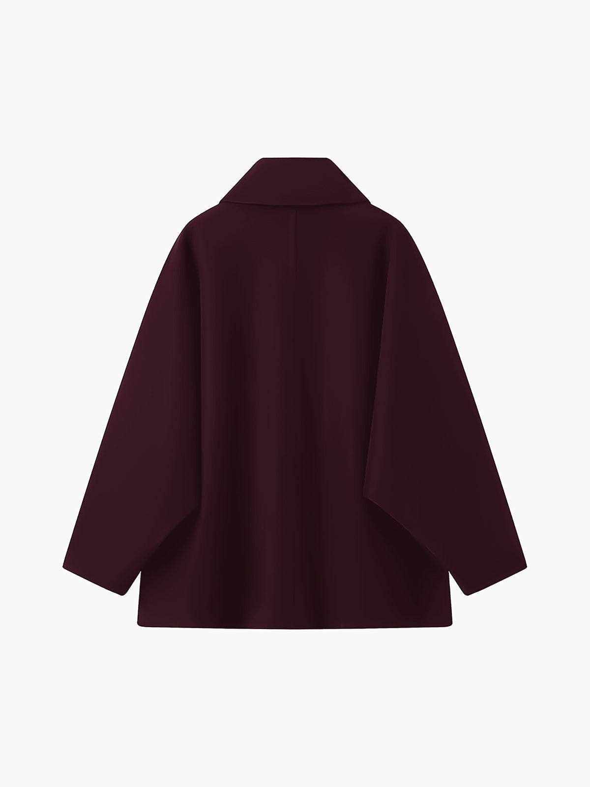 Solide Übergroße Taschenknopfjacke