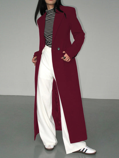 Kragen Taschen Blazer Mantel