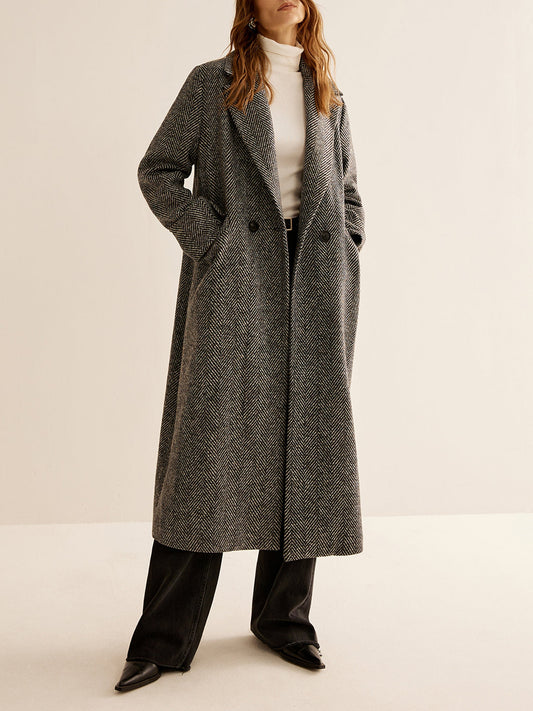 Wesentlicher vielseitiger langer Trenchcoat