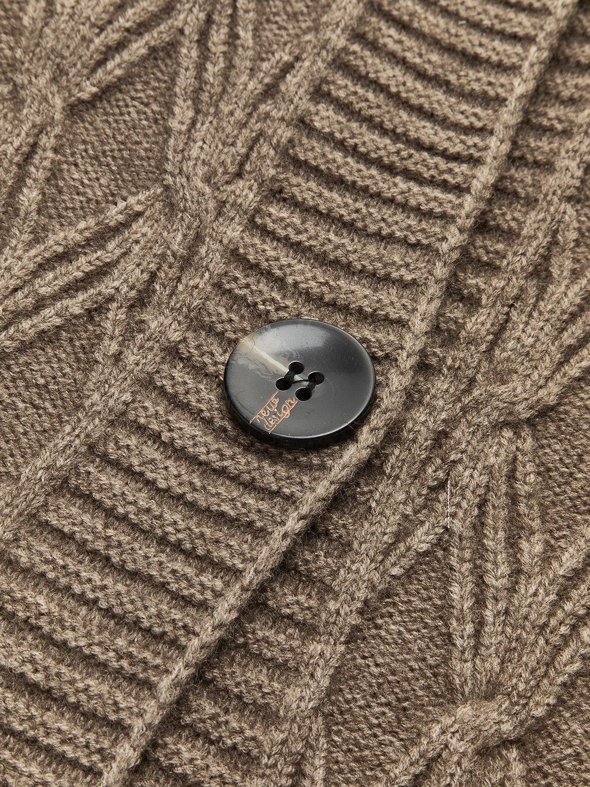 Diamantstich Strick Longline Cardigan