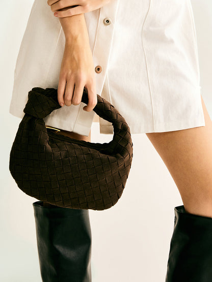 Gerundete Geflochtene Knotentasche