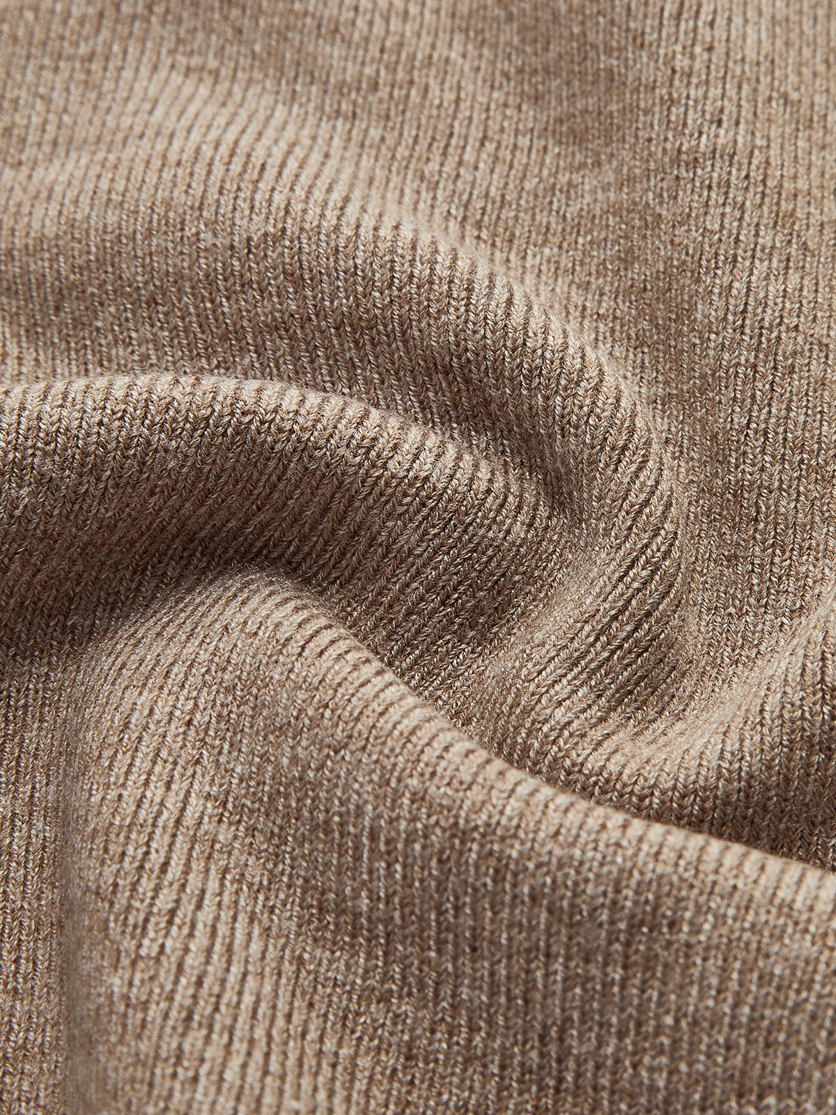 Asymmetrisches Patchwork Langarm-Mockneck Strickoberteil