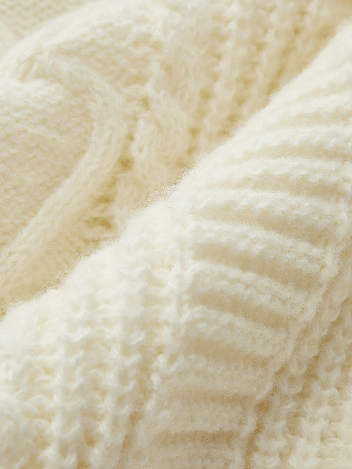 V-Ausschnitt Knopfmechanismus Kabel Cardigan