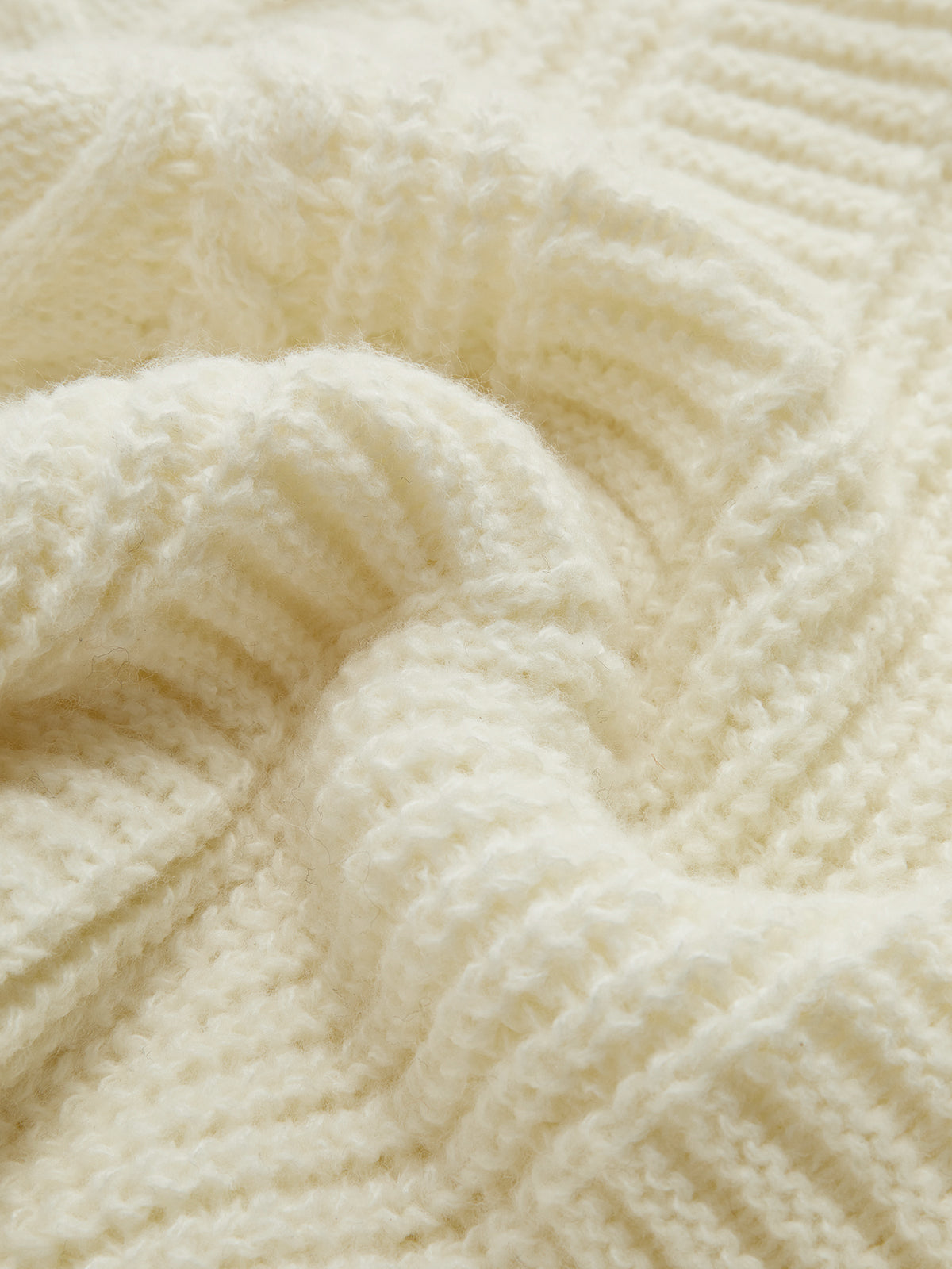 V-Ausschnitt Knopfmechanismus Kabel Cardigan