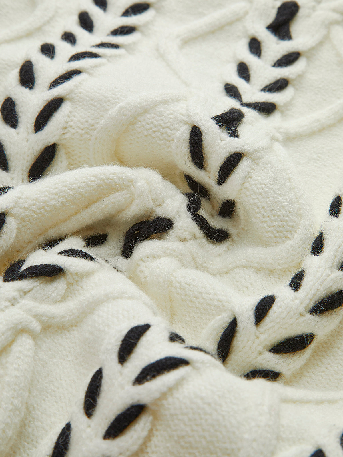 Kontrast Bindung Geraffter Pullover