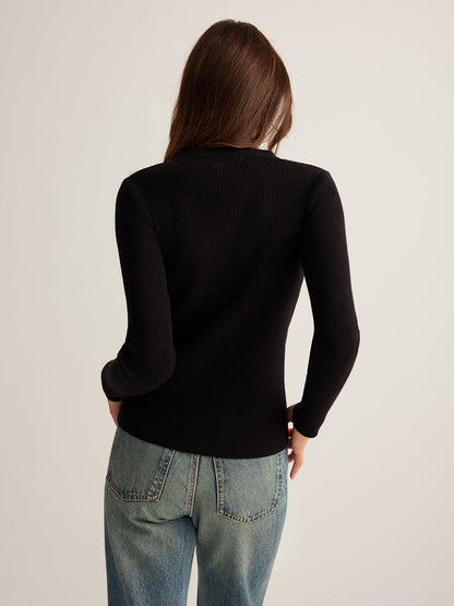 Knopf-Down Skinny Stricktop