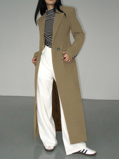Kragen Taschen Blazer Mantel