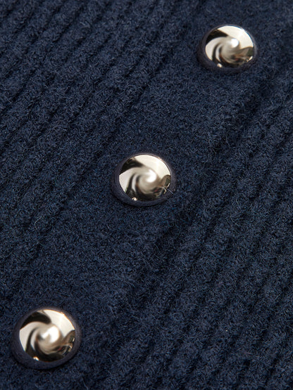 Knopf-Down Split Cardigan