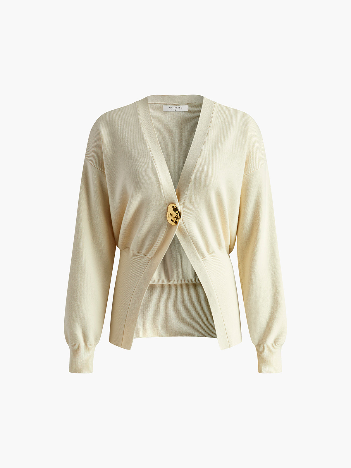Goldener Knopf Schlichter Cardigan