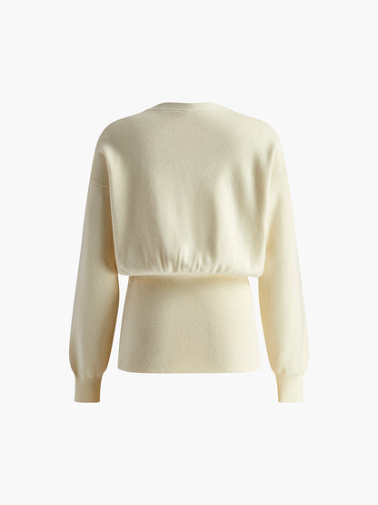 Goldener Knopf Schlichter Cardigan